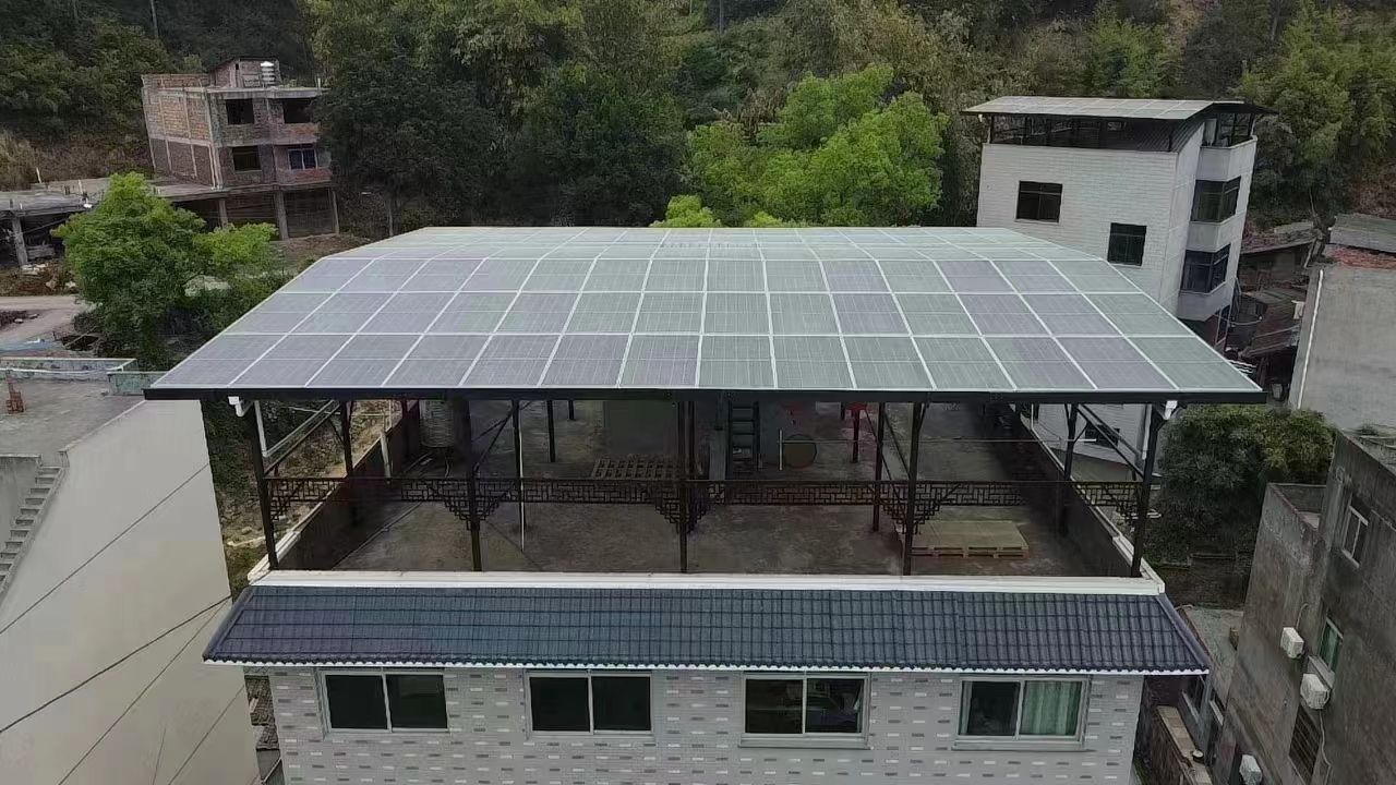 赵县15kw+10kwh自建别墅家庭光伏储能系统